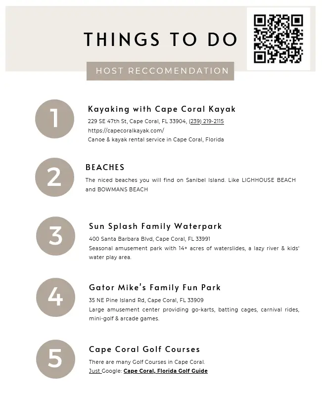 Things to do
